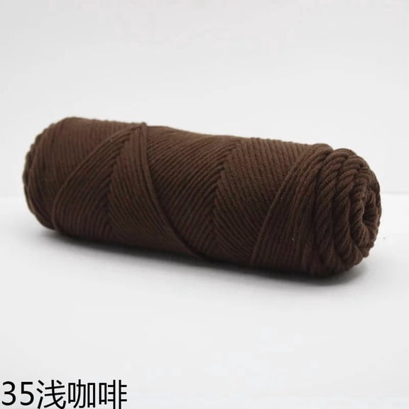 Namzi 8-Strand Mixed Fiber Yarn for Crocheting - 2 Rolls light brown Yarn, Soft Premium Yarn Packs for Crocheting Projects, Durable Yarn for DIY Crafts.