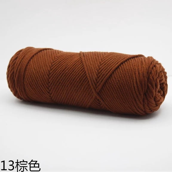 Namzi 8-Strand Mixed Fiber Yarn for Crocheting - 2 Rolls brown Yarn, Soft Premium Yarn Packs for Crocheting Projects, Durable Yarn for DIY Crafts