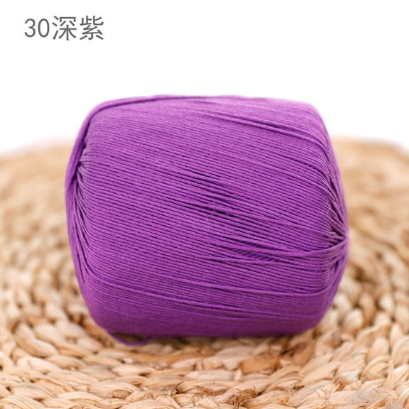 Namzi 80g Multicolor Crochet Thread Premium Cotton Thread for Detailed Handwork, Versatile Threadart Crochet Supplies,Dark Purple