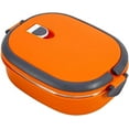 thumbnail image 1 of Namzi 900ml Stainless Steel Insulated Lunch Box, 1 Tier Leakproof Food Container Food Storage with Arched Handles, Dinner Dinner Bento with Lid Orange 20cm x 13cm x 8cm (Orange), 1 of 5