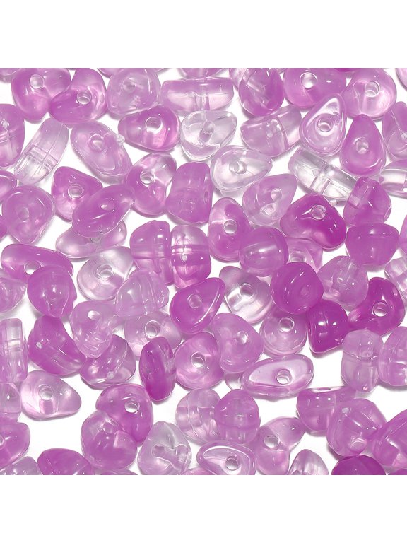 Acrylic Imitation Natural Stone Chips Beads, 150pcs 5-8mm with 1.5mm Hole, Irregular Loose Spacer Beads for DIY Jewelry Making, Bracelet, Crafts & Accessories, Dark Purple