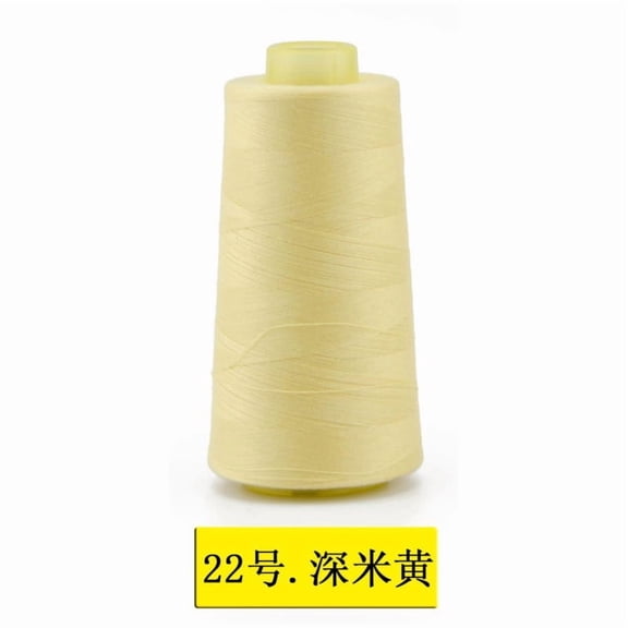 Namzi All Purpose Polyester Sewing Thread 40S, 100g for Hand & Machine Sewing,Beige Yellow