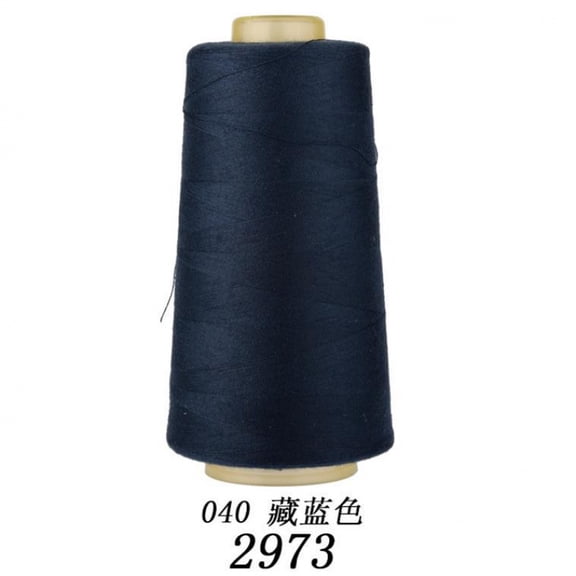 Namzi All Purpose Polyester Sewing Thread 40S, 100g for Hand & Machine Sewing,Black Blue