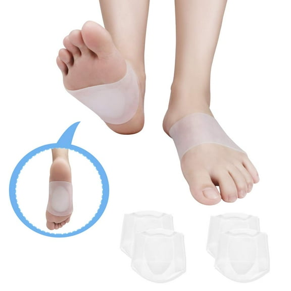 Namzi Arch Support, Soft Gel Arch Support Set, Reusable-Arch Brace for Pain Relief Plantar Fasciitis, Flat Feet/Foot & Fallen Arches, Arch Compression Sleeves/Socks for Women & Men