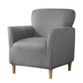 thumbnail image 1 of Namzi Armchair Slipcovers, 1 Piece Stretch Armchair Slipcover with Arms, Furniture Protector, Office Reception Chair Cover for Home,Grey, 1 of 4