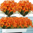 thumbnail image 1 of Namzi Artificial Daisies Flowers,Artificial Flowers Outdoor,8 Bundles UV Resistant Faux Flowers Outdoor,Fake Plastic Flowers Shrubs for Indoor Outside Decor(Orangered), 1 of 5
