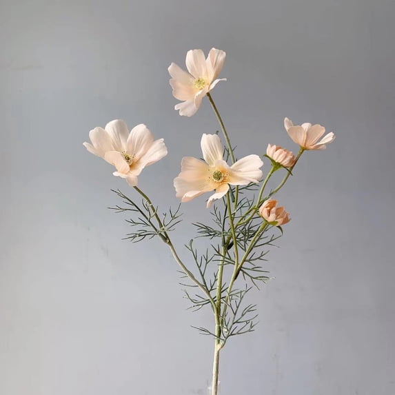 Namzi Artificial Flowers 6 Pcs Fake Flowers, Plastic & Silk Material for Wedding Decorations, Home Decorations & Table Decorations, Realistic Bouquet for Festive/Everyday Use,Q51