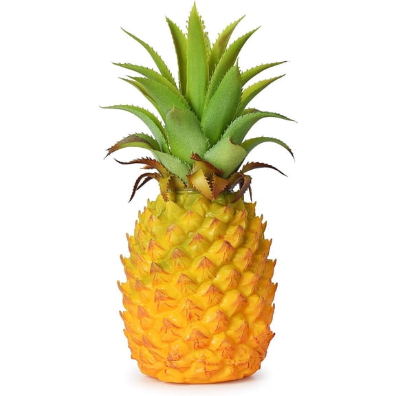 Namzi Artificial Fruits Pack, Fake Fruit Set Foam Fruit for Decor, Decorative Fruit for Home Party Vase Fillers Photography Props (pineapple3.54*3.54*8.26in2pcs)