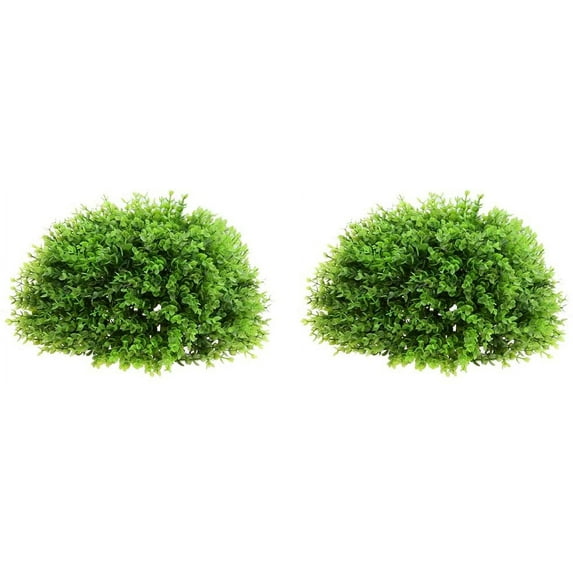 Namzi Artificial Topiary Trees Ball Shaped Indoor/Outdoor Faux Plants Ball Decorations - Green 34cm