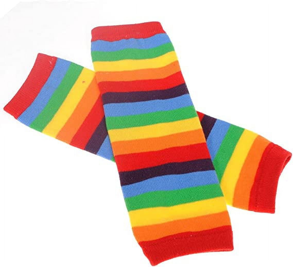 Namzi Baby Toddler Infant Boy Girl Long Cotton Legging Tights Arm Leg Warmer Cute Sock,Rainbow Stripe