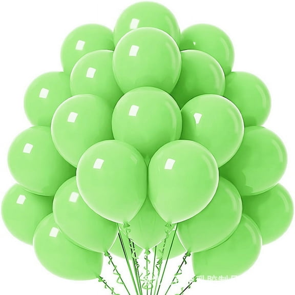 Namzi Balloons 60pcs Party Balloons, Birthday Balloons & Wedding Decorations,for Festive Celebrations, Suitable for Arch Setups,Light Green