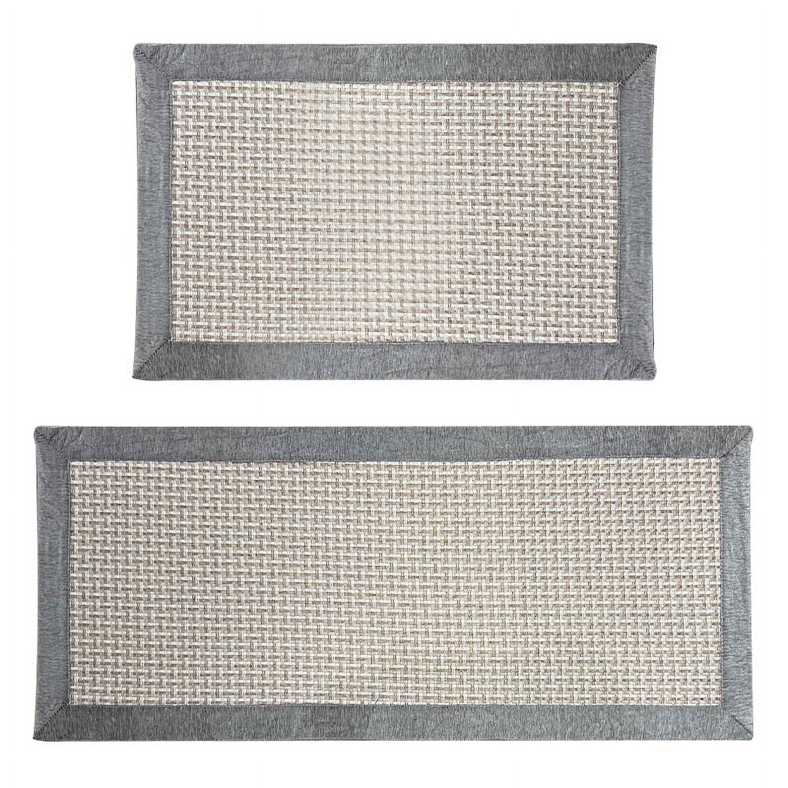 Namzi Bathroom Rug Mat , Non-Slip Plush Shaggy Bath Carpet, Machine Wash Dry, Bath Mats for Bathroom Floor, Tub and Shower, Bathroom Runner Bathmat Accessories Decor 19*47inch(Grey)