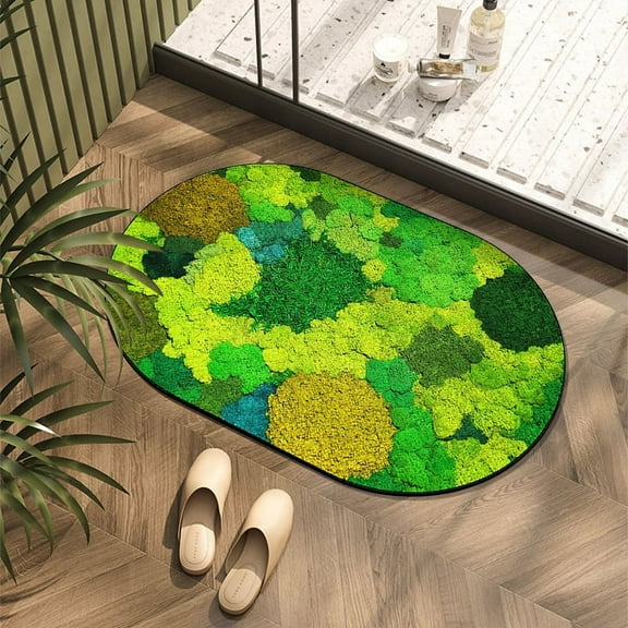 Namzi Bathroom Rug Mat , Non-Slip Plush Shaggy Bath Carpet, Machine Wash Dry, Bath Mats for Bathroom Floor, Tub and Shower, Bathroom Runner Bathmat Accessories Decor 15*23inch (D)