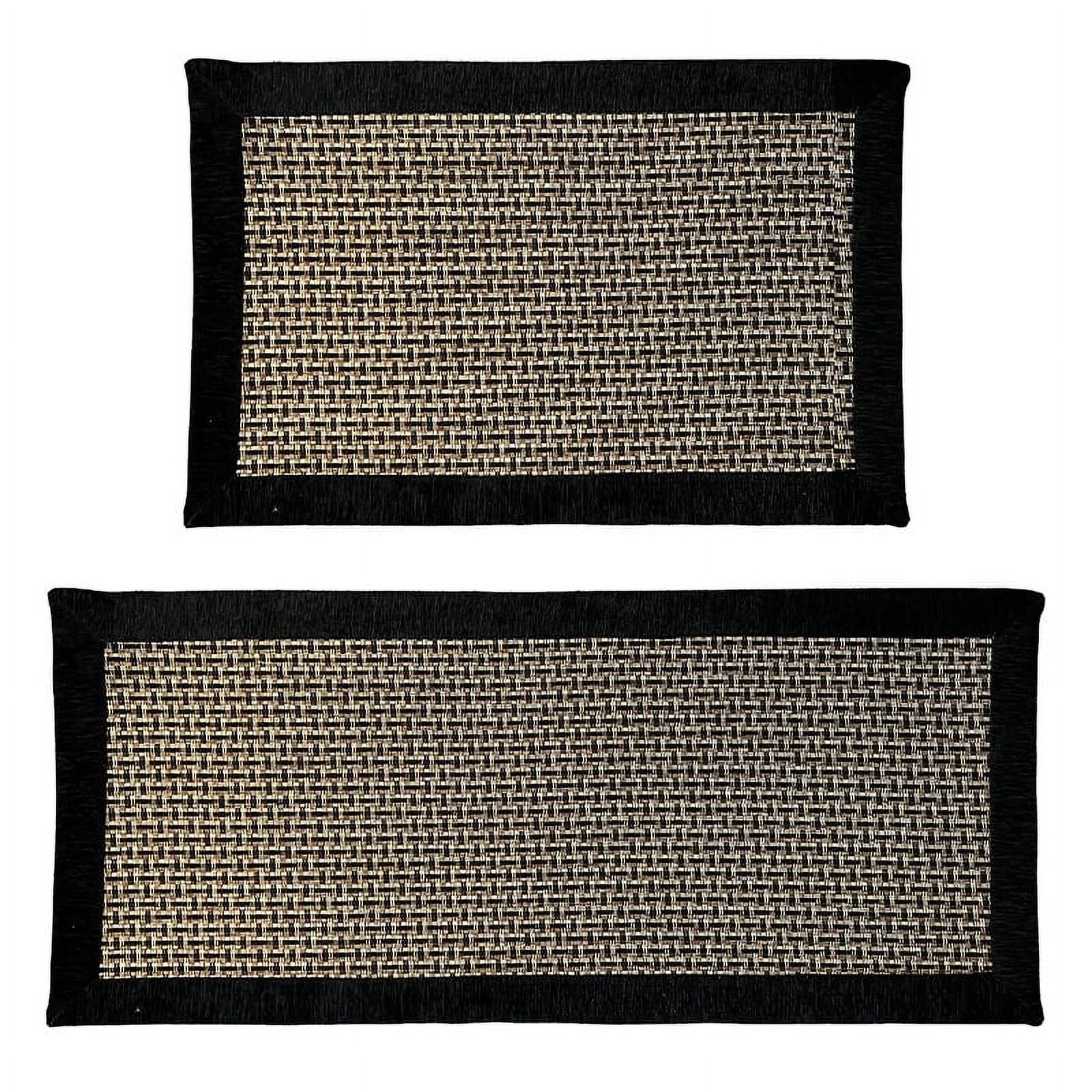 Namzi Bathroom Rug Mat , Non-Slip Plush Shaggy Bath Carpet, Machine Wash Dry, Bath Mats for Bathroom Floor, Tub and Shower, Bathroom Runner Bathmat Accessories Decor 19*31inch (Black)