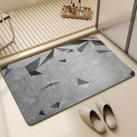 Namzi Bathroom Rug Mat , Non-Slip Plush Shaggy Bath Carpet, Machine Wash Dry, Bath Mats for Bathroom Floor, Tub and Shower, Bathroom Runner Bathmat Accessories Decor 15*23inch (C)