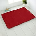 thumbnail image 1 of Namzi Bathroom Rug Mat , Non-Slip Plush Shaggy Bath Carpet, Machine Wash Dry, Bath Mats for Bathroom Floor, Tub and Shower, Bathroom Runner Bathmat Accessories Decor, Red D,16*26inch, 1 of 4