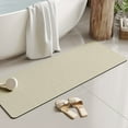 thumbnail image 1 of Namzi Bathroom Rug Mat , Non-Slip Plush Shaggy Bath Carpet, Machine Wash Dry, Bath Mats for Bathroom Floor, Tub and Shower, Bathroom Runner Bathmat Accessories Decor 17*47inch (Beige), 1 of 4