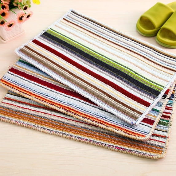 Namzi Bathroom Rug Mat , Non-Slip Plush Shaggy Bath Carpet, Machine Wash Dry, Bath Mats for Bathroom Floor, Tub and Shower, Bathroom Runner Bathmat Accessories Decor, Multicolour,16*24inch