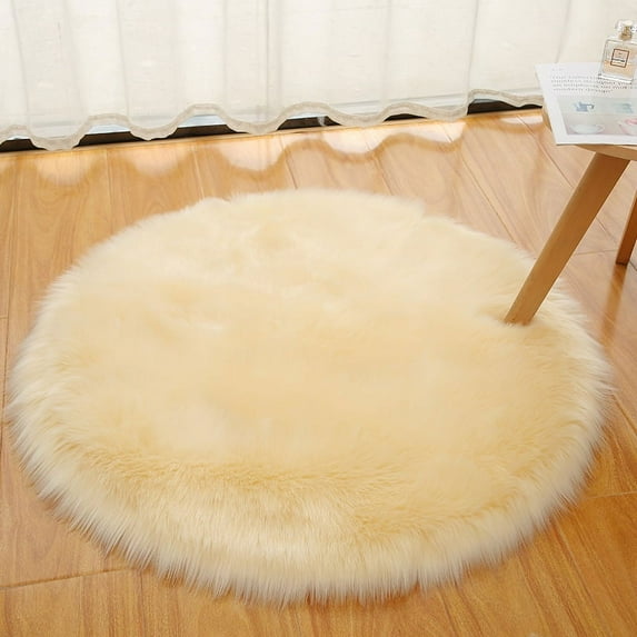 Namzi Bathroom Rug Mat , Non-Slip Plush Shaggy Bath Carpet, Machine Wash Dry, Bath Mats for Bathroom Floor, Tub and Shower, Bathroom Runner Bathmat Accessories Decor, Yellow,16*16inch