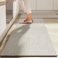 thumbnail image 1 of Namzi Bathroom Rug Mat , Non-Slip Plush Shaggy Bath Carpet, Machine Wash Dry, Light Gray,24*17inch, 1 of 5