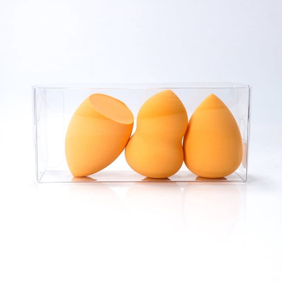 Namzi Beauty Sponge Set 6 Pack, Makeup Blender Sponge For Liquid & Cream Makeup, Buildable Coverage, Foundation Sponge For Natural Base, Latex-Free Foam Orange A40