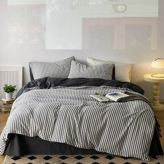 Namzi Bed Sheets Set, Bedding Sheets Pillowcases Kit, Twin Bed Set, Hotel Bedding, Home Decor(Black)