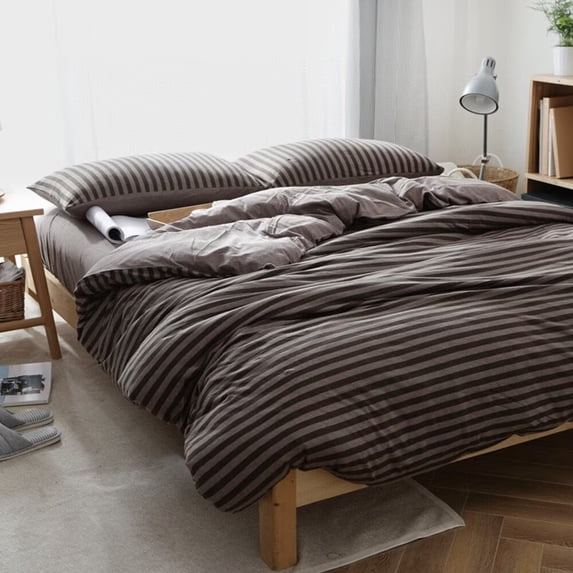 Namzi Bed Sheets Set, Bedding Sheets Pillowcases Kit, Twin Bed Set, Hotel Bedding, Home Decor(Dark Brown)