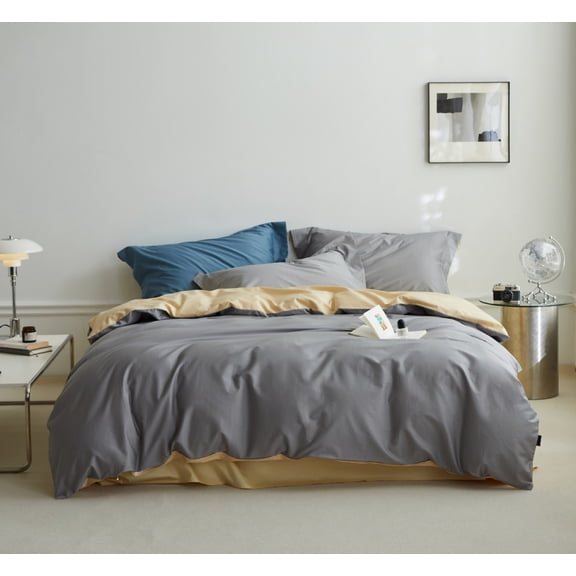 Namzi Bed Sheets Set, Bedding Sheets Pillowcases Kit, Twin Bed Set, Hotel Bedding, Home Decor(Dark Gray)