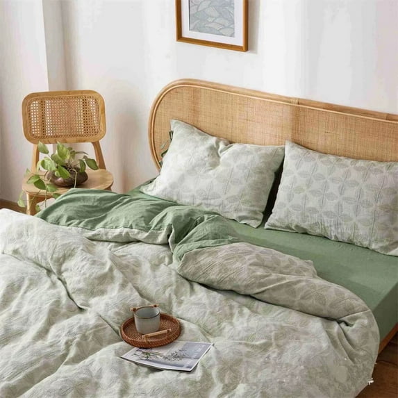 Namzi Bed Sheets Set, Bedding Sheets Pillowcases Kit, Twin Bed Set, Hotel Bedding, Home Decor(Green)
