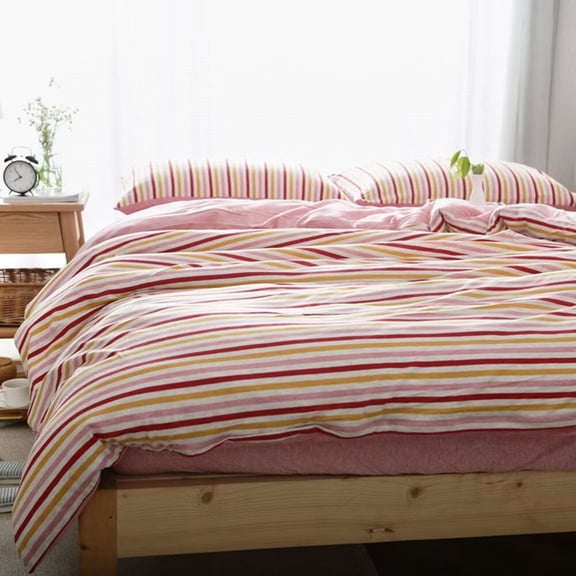 Namzi Bed Sheets Set, Bedding Sheets Pillowcases Kit, Twin Bed Set, Hotel Bedding, Home Decor(Red)