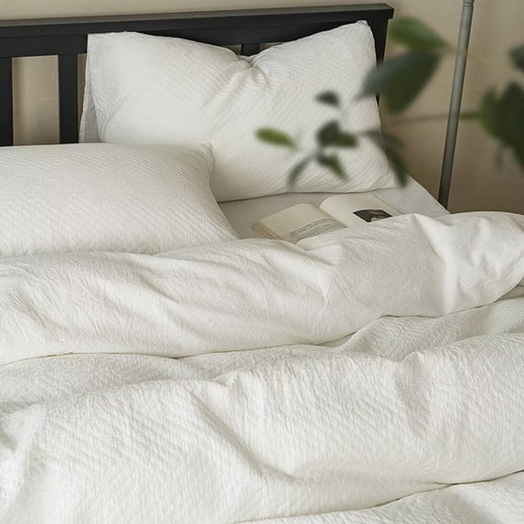 Namzi Bed Sheets Set, Bedding Sheets Pillowcases Kit, Twin Bed Set, Hotel Bedding, Home Decor(White)