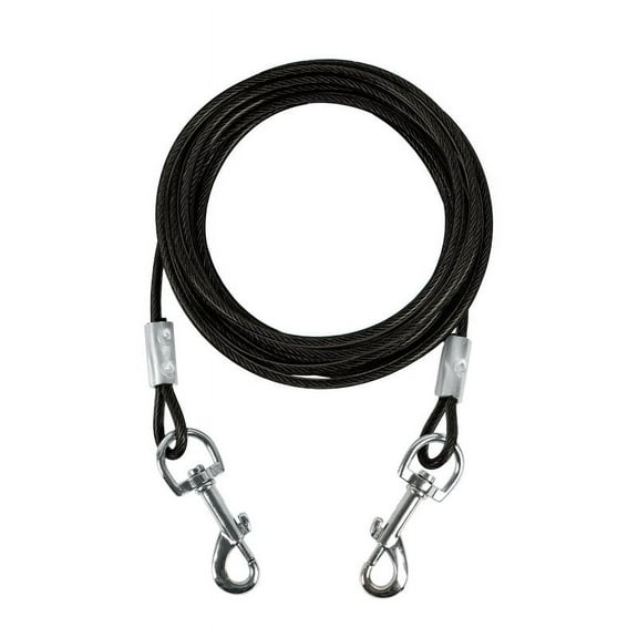 Namzi Black 10ft Pet Leash for Double Dogs - Heavy-Duty Double Leash for Outdoor Dogs Supplies - 1 Piece