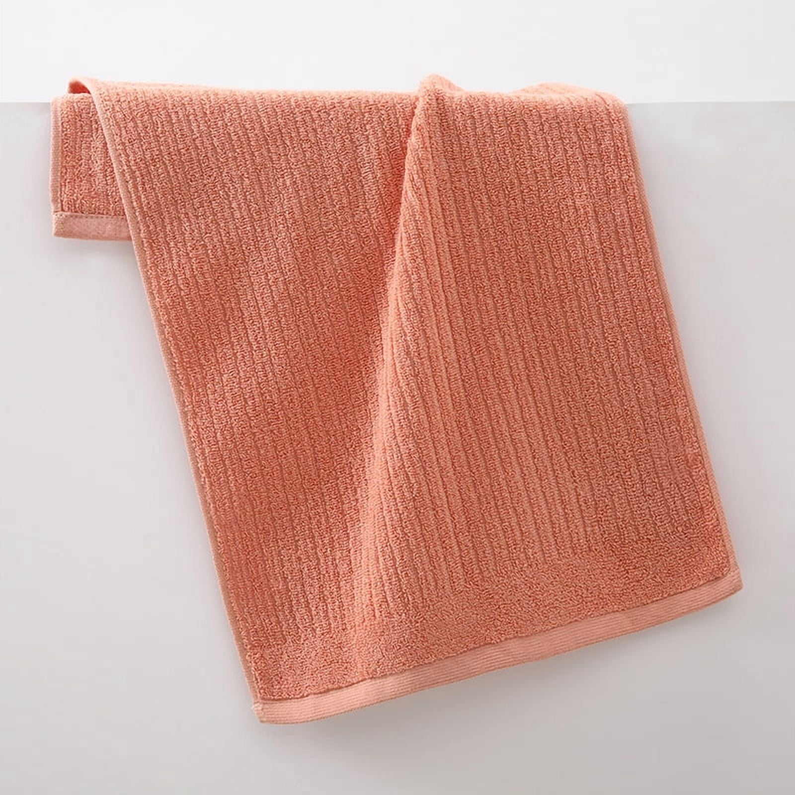 Namzi Body Towel Set, 6-Pcs orange Bathroom Face Towels, 34*72cm Cotton Soft Towels for Bathroom, Absorbent & Durable, Ideal for Daily Use .