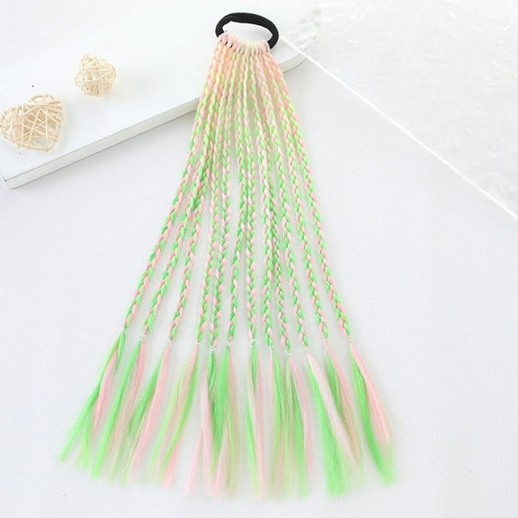 Namzi Braid Ponytail Dreadlock Extension for kid in Braids Hair Extensions Wig Thin Dreads Extensions for Children Girls kids Wigs Synthetic Hairpiece-A20