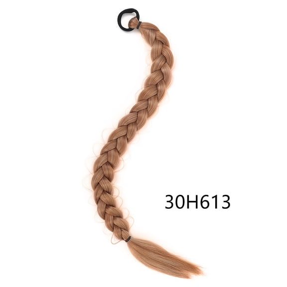 Namzi Braid Wigs (Hair Loop Style) Ponytail Extension - 1 Pcs , Light golden brown, 60.96CM/24in Length, Heat-Resistant Synthetic Hair, Realistic Texture for Womens Daily Hairstyling,