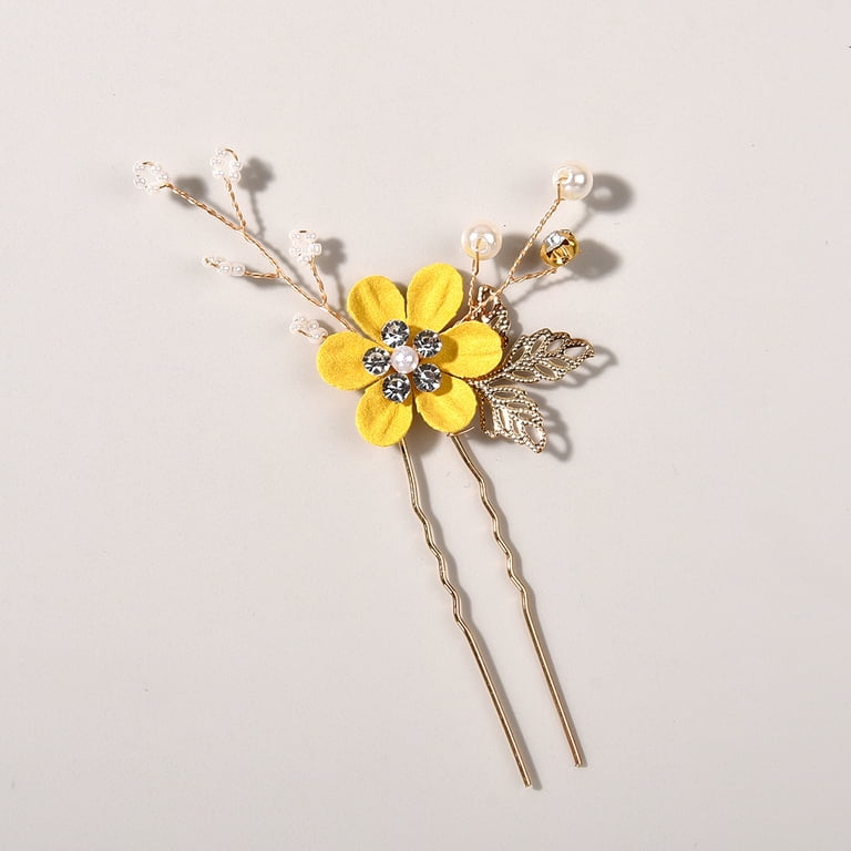Crystal Rhinestone Pearl Hair Comb Gold Wedding Hair Pins Accessory Crystal Bridal Hair Comb Gold Wedding Hair Pin Rhinestone  main image 3