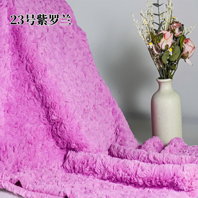 Namzi Brushed Rabbit Fur Fabric,36*63 Inch Soft and Fluffy Faux Fur Fabric for DIY Craft Sewing Projects,Costume,Gloves,Scarves,Home Decoration,Purple