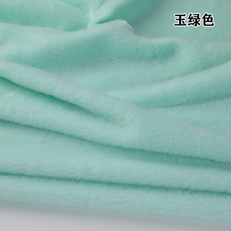 Namzi Brushed Rabbit Short Plush Fabric,39*63 Inch Soft and Fluffy Faux Fur Fabric for DIY Craft Sewing Projects,Costume,Gloves,Scarves,Home Decoration,Cyan A