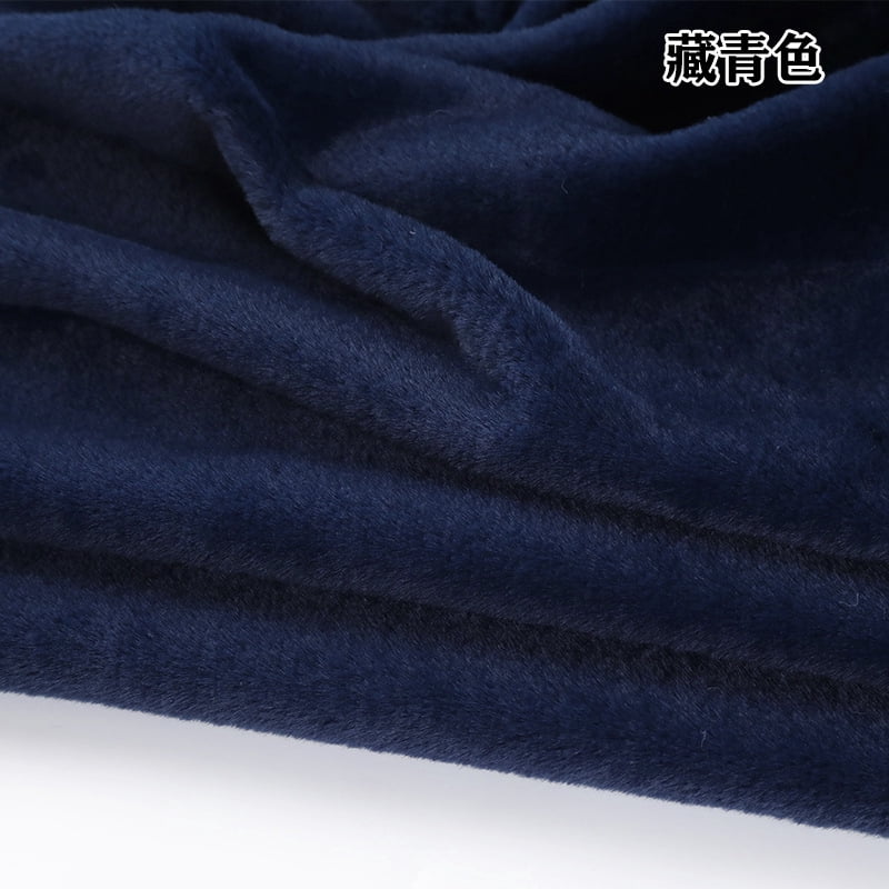 Namzi Brushed Rabbit Short Plush Fabric,39*63 Inch Soft and Fluffy Faux Fur Fabric for DIY Craft Sewing Projects,Costume,Gloves,Scarves,Home Decoration,Dark Blue