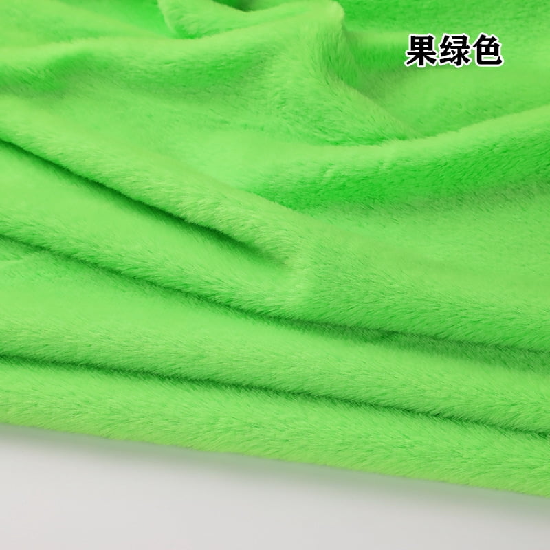 Namzi Brushed Rabbit Short Plush Fabric,39*63 Inch Soft and Fluffy Faux Fur Fabric for DIY Craft Sewing Projects,Costume,Gloves,Scarves,Home Decoration,Green