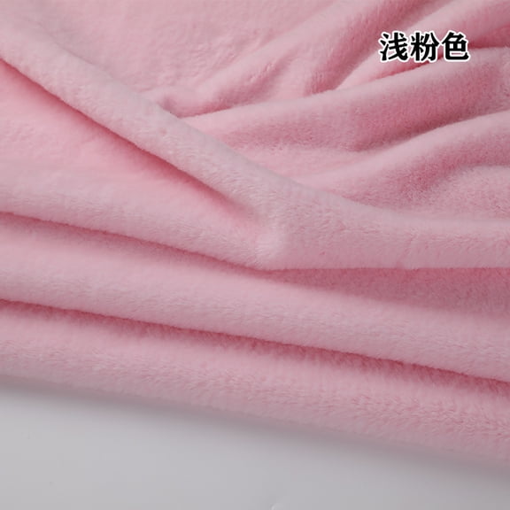 Namzi Brushed Rabbit Short Plush Fabric,39*63 Inch Soft and Fluffy Faux Fur Fabric for DIY Craft Sewing Projects,Costume,Gloves,Scarves,Home Decoration,Pink