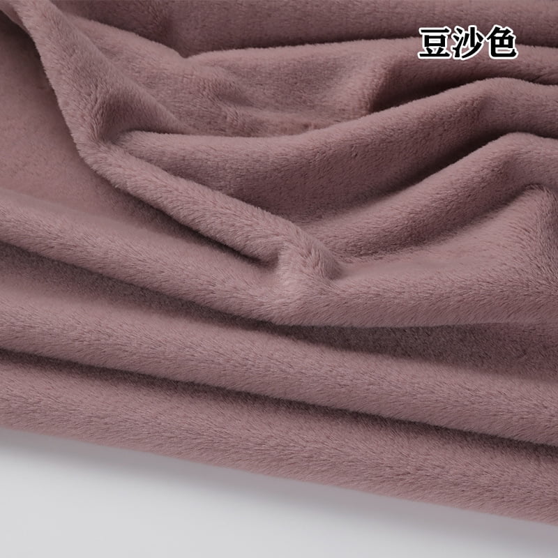 Namzi Brushed Rabbit Short Plush Fabric,39*63 Inch Soft and Fluffy Faux Fur Fabric for DIY Craft Sewing Projects,Costume,Gloves,Scarves,Home Decoration,Purple Pink