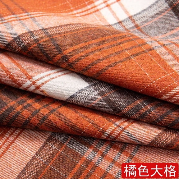 Namzi Checkered Fabric,Soft and Comfortable Fabric for DIY Sewing Handmade Wear,Shirts,Skirts,Pants,39*57in,Color 6