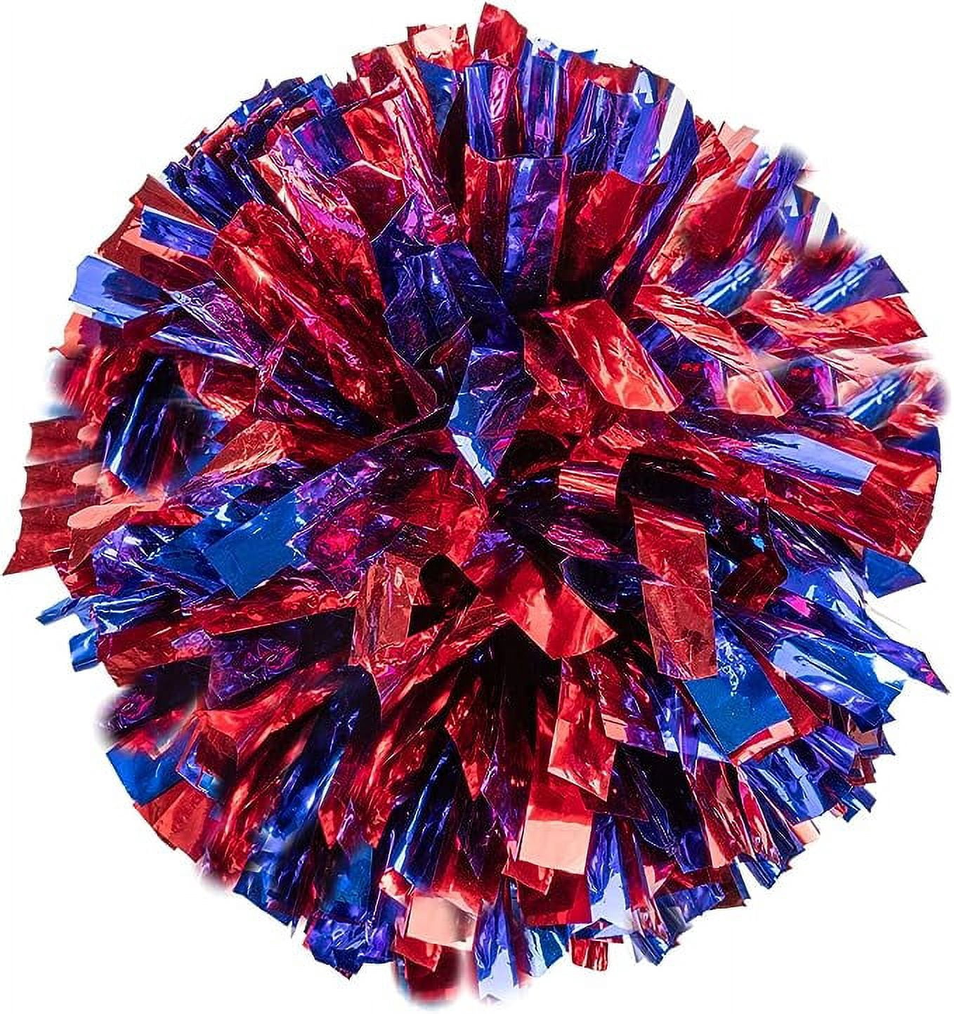 Namzi Cheer leading with Handle, Blue Red Metallic Foil Plastic ...