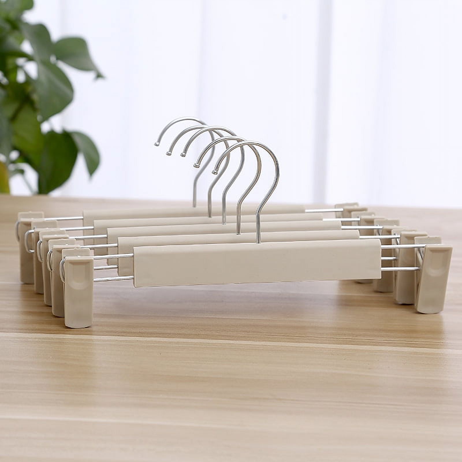 Namzi Clothes Pants Hangers, SpaceSaving Skirt Holders with 360