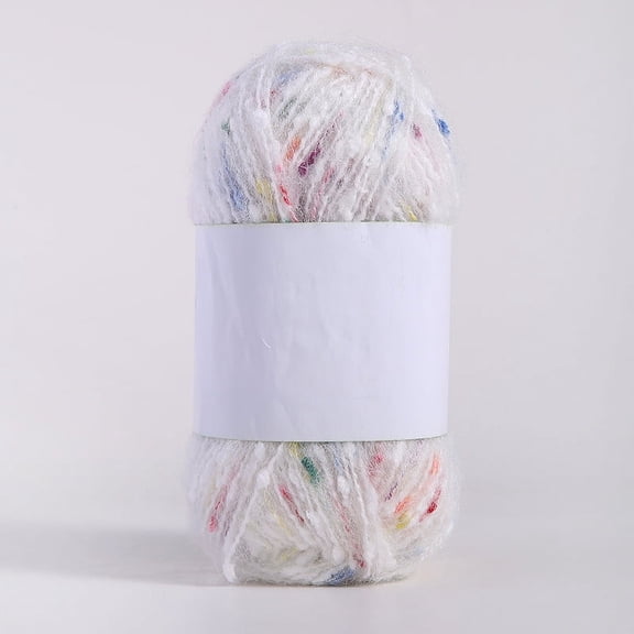 Namzi Colorful Crocheting Yarn, 2 roll Worsted Weight Acrylic Yarn for Crafting, 40% Polyester & 60% Acrylic Yarn, Soft & Durable Yarn for Knitting, Crocheting Projects.seven-colored