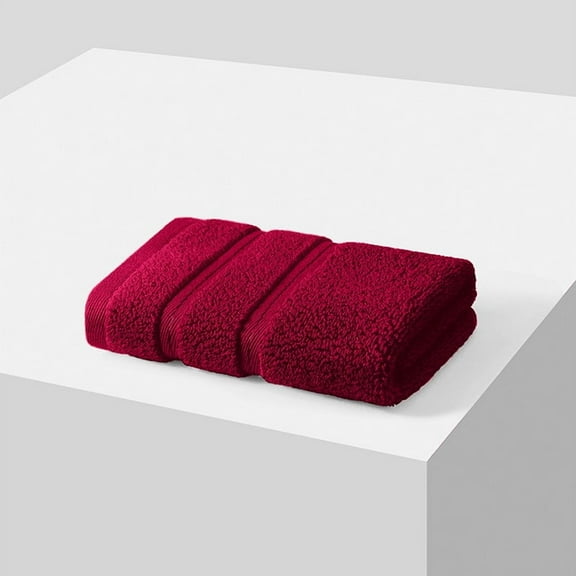 Namzi Cotton Hand Towels, 3-Pcs crimson Facecloths, 34*34cm/13.39*13.39in Cotton Wash Cloths for Your Face, Soft & Absorbent, Ideal for Bathroom/Kitchen/Travel .