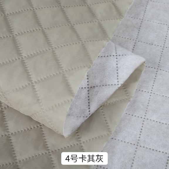 Namzi Cotton Lining Fabric,Quilted Jacket Lining,Suitable for Coats,Suits and Inner Linings of Trousers,39*59in,Khaki Grey