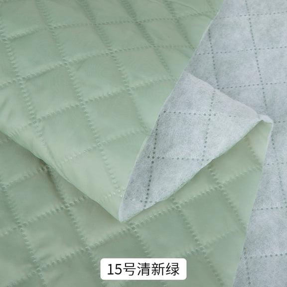 Namzi Cotton Lining Fabric,Quilted Jacket Lining,Suitable for Coats,Suits and Inner Linings of Trousers,39*59in,Light Green