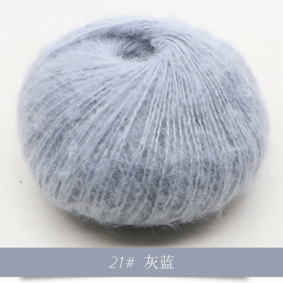 Namzi Crochet Knitting Yarn - blue-gray, 2 Rolls, Soft Blend Yarn, Bulky Yarn for Crocheting, Gentle on Hands & Fray-Resistant, Suitable for Handmade Creations, Durable for Long-Term Use,